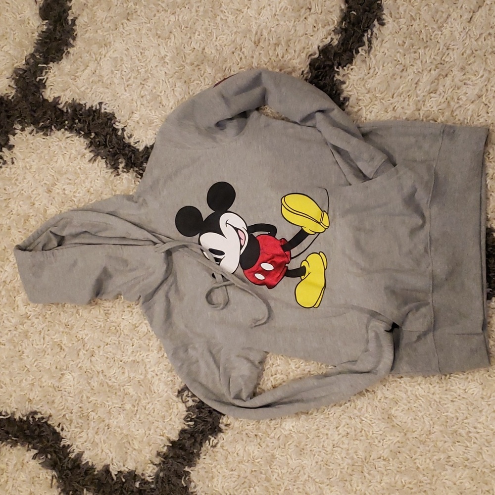 Gray Micky mouse Hoodie